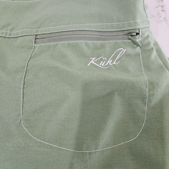 Kühl Feather Mountain Culture Wrap Hiking Skirt Green Size 6 100% Polyester - Picture 6 of 8